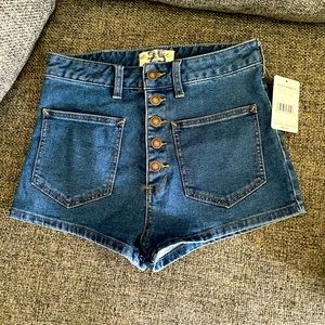 NWT Free People Button Up Shorts